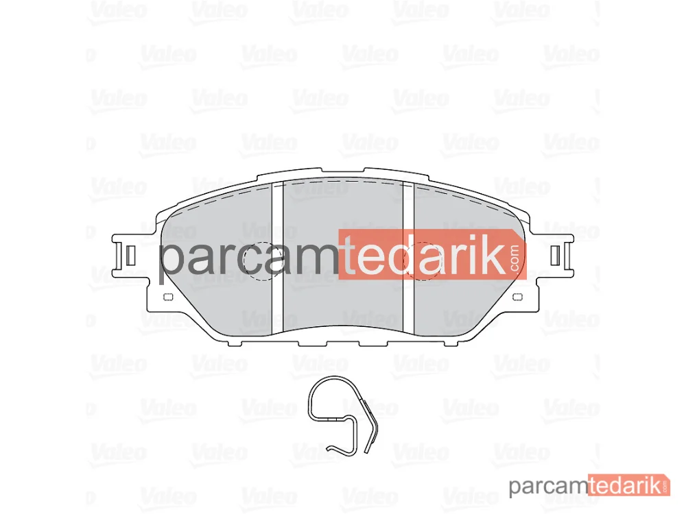 VALEO 671284 | Fren Balatası — Toyota Fortuner, Toyota Hilux VII Pick-Up, Toyota Hilux VIII Pick-Up